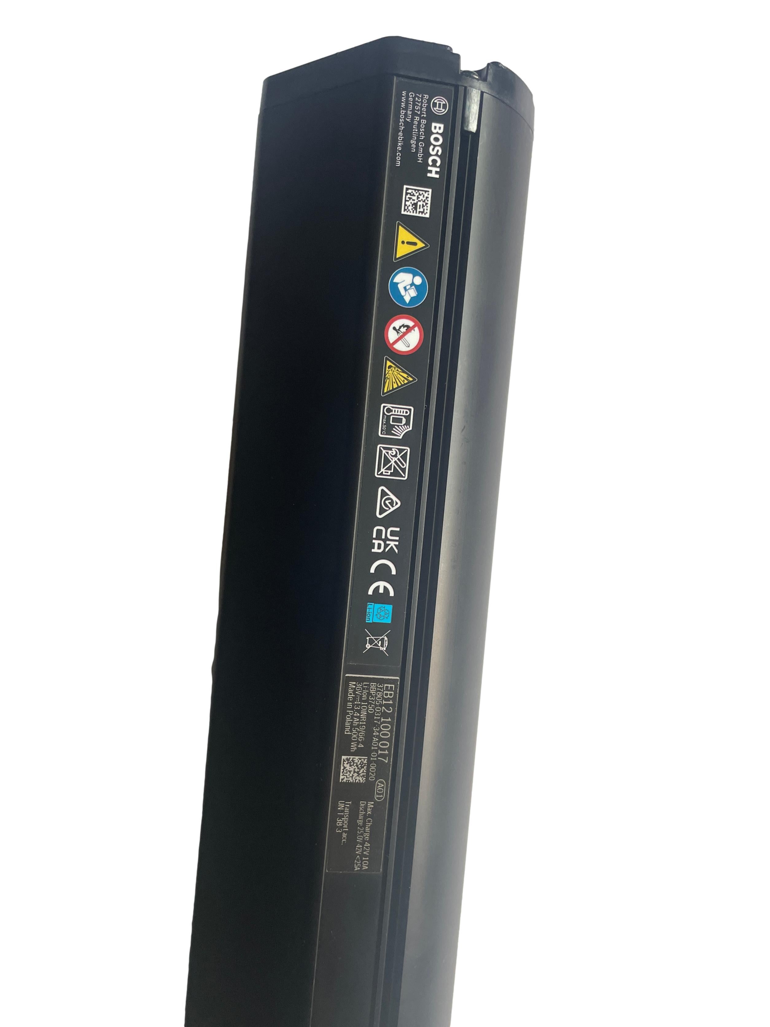 Bosch Powertube 500 – SMART SYSTEM - Energieinhalt (aktuell): 91% -  horizontal