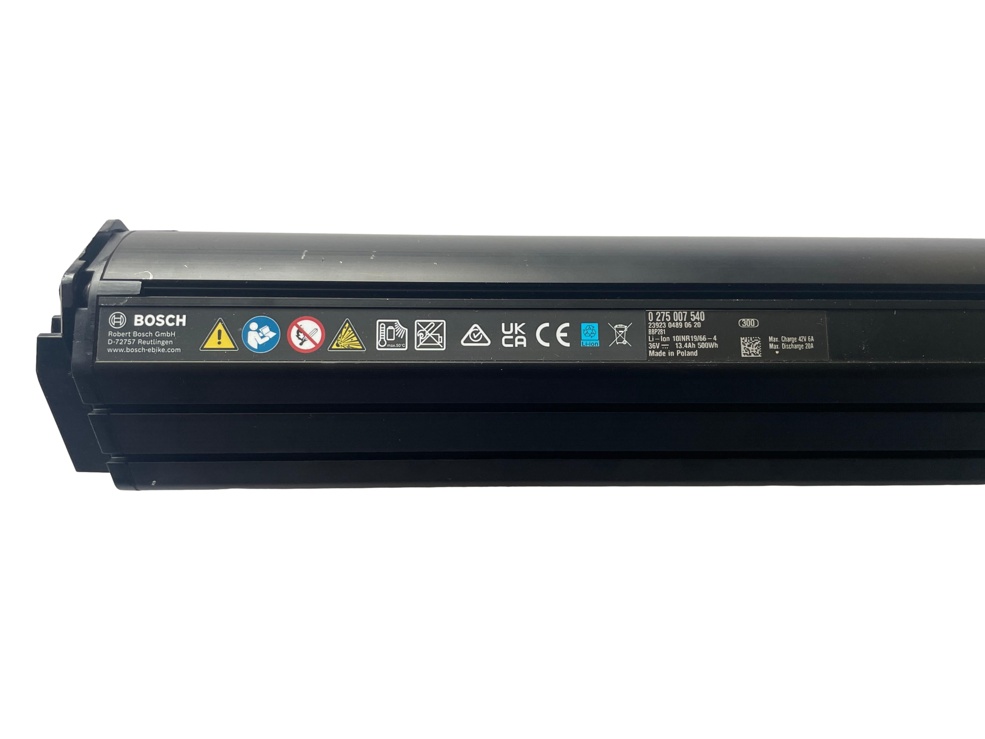 Bosch Powertube 500 - Energieinhalt (aktuell) 95% -  vertikal - gebraucht
