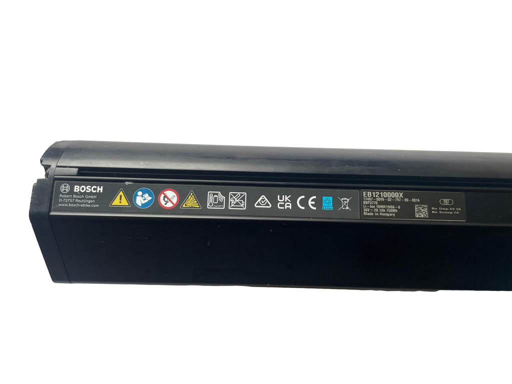 Bosch Powertube 750 - SMART SYSTEM - Energieinhalt (aktuell): 93% -  horizontal - gebraucht
