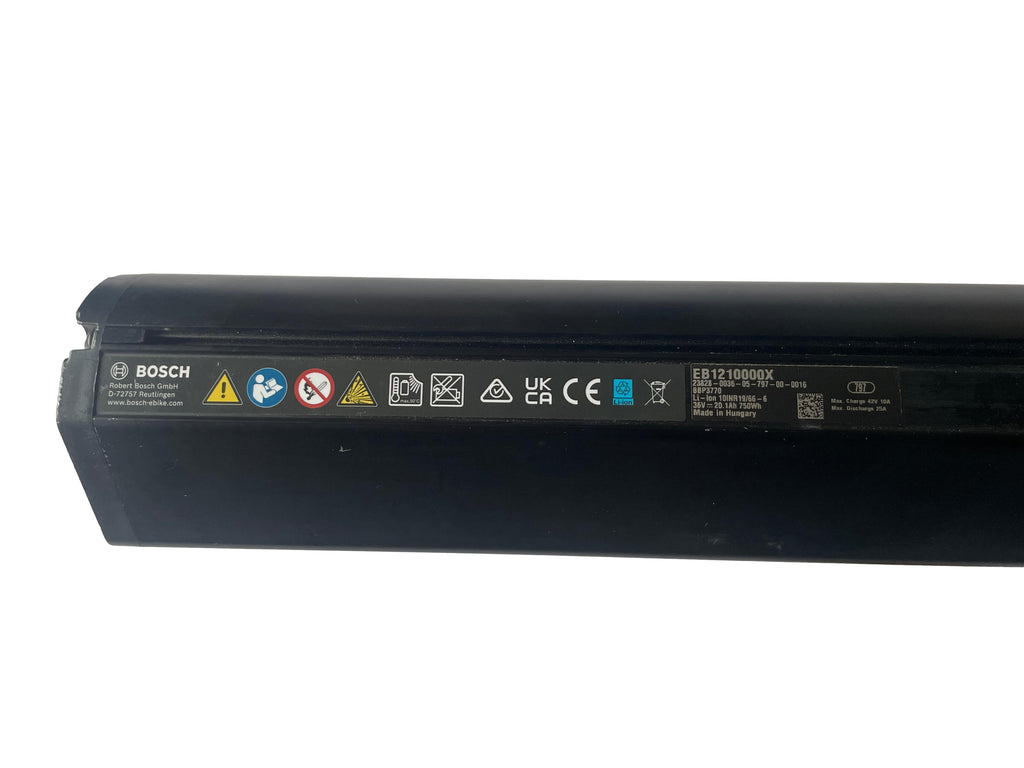 Bosch Powertube 750 - SMART SYSTEM - Energieinhalt (aktuell): 92% -  horizontal - gebraucht