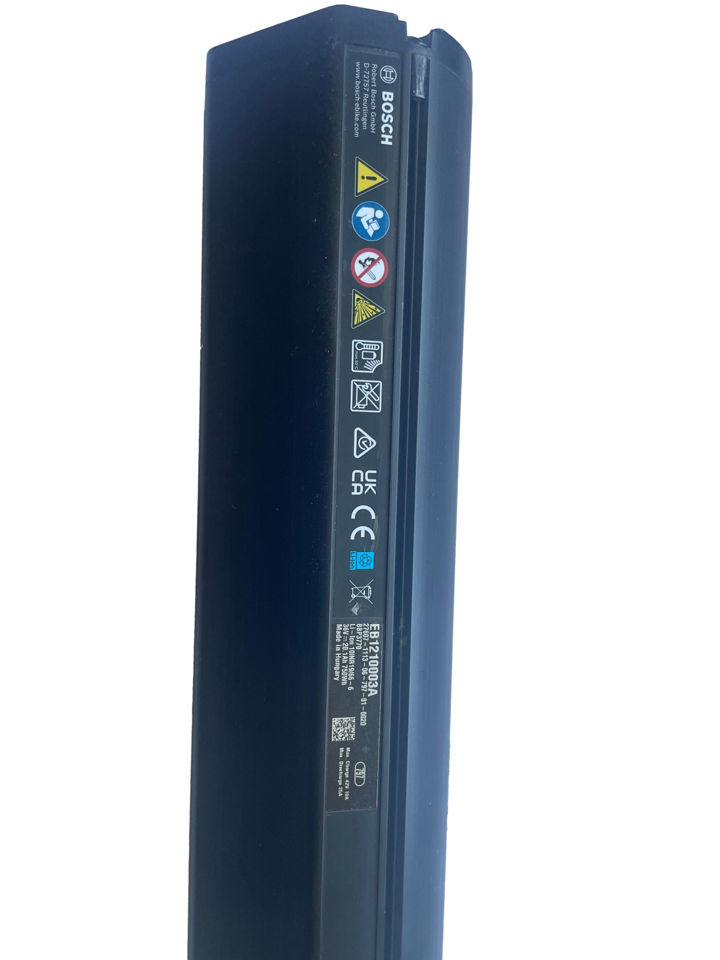 Bosch Powertube 750 - SMART SYSTEM - Energieinhalt (aktuell): 92% -  horizontal