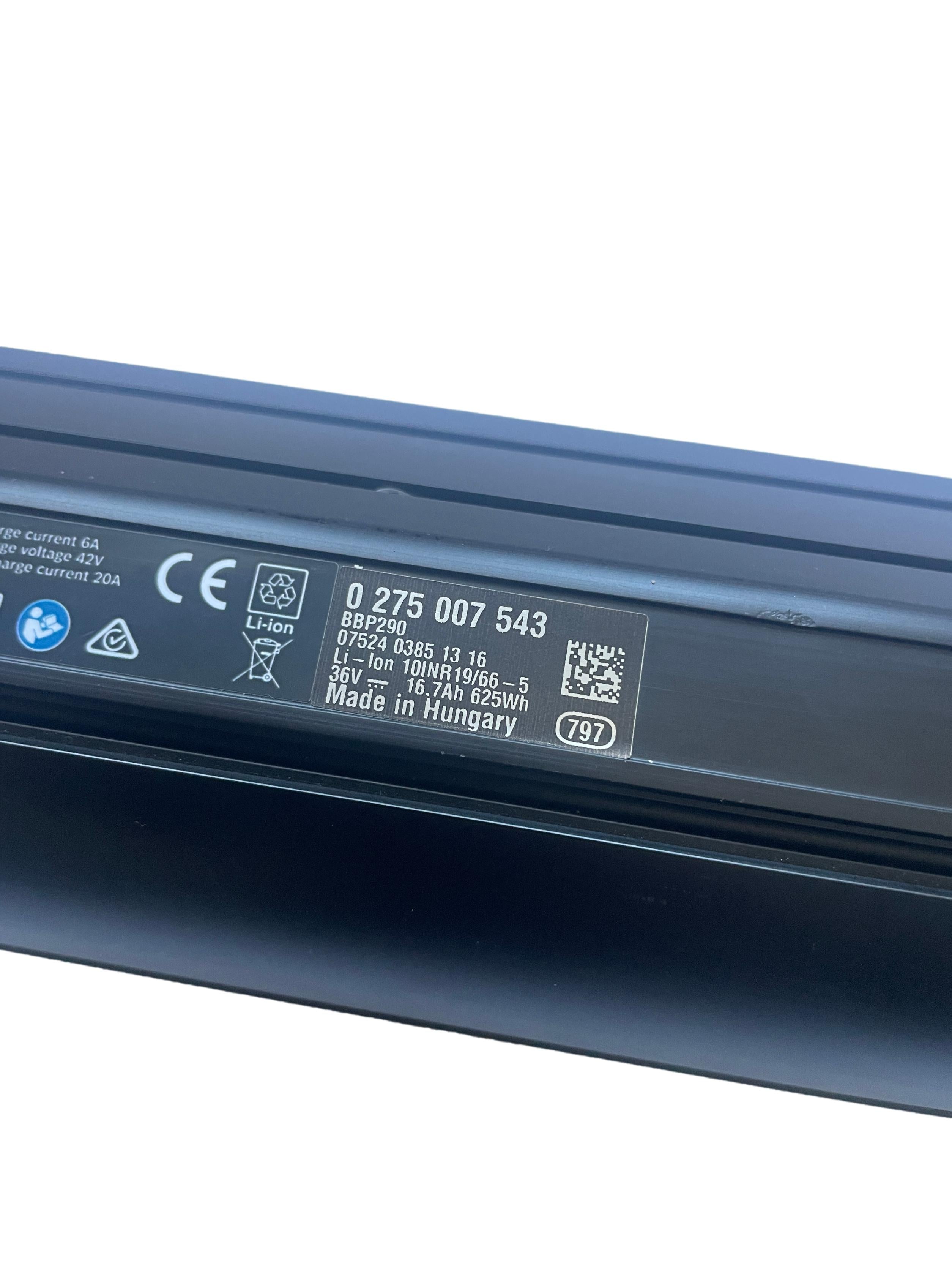 Bosch Powertube 625 - Energieinhalt (aktuell): 94% -  horizontal