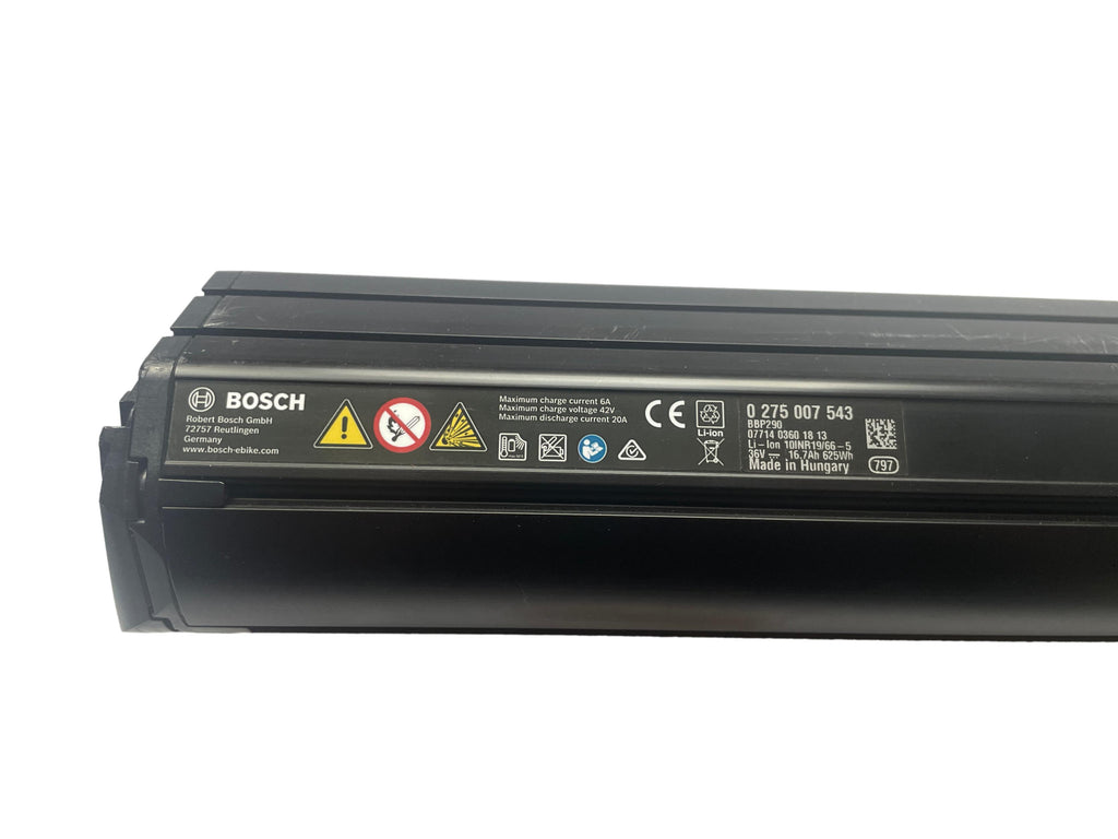 Bosch Powertube 625 - Energieinhalt (aktuell): 97% -  horizontal - gebraucht
