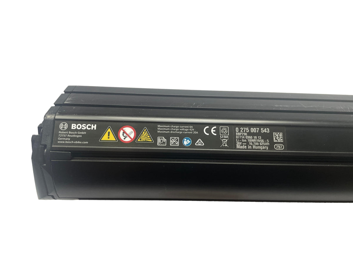 Bosch Powertube 625 - Energieinhalt (aktuell): 97% -  horizontal - gebraucht