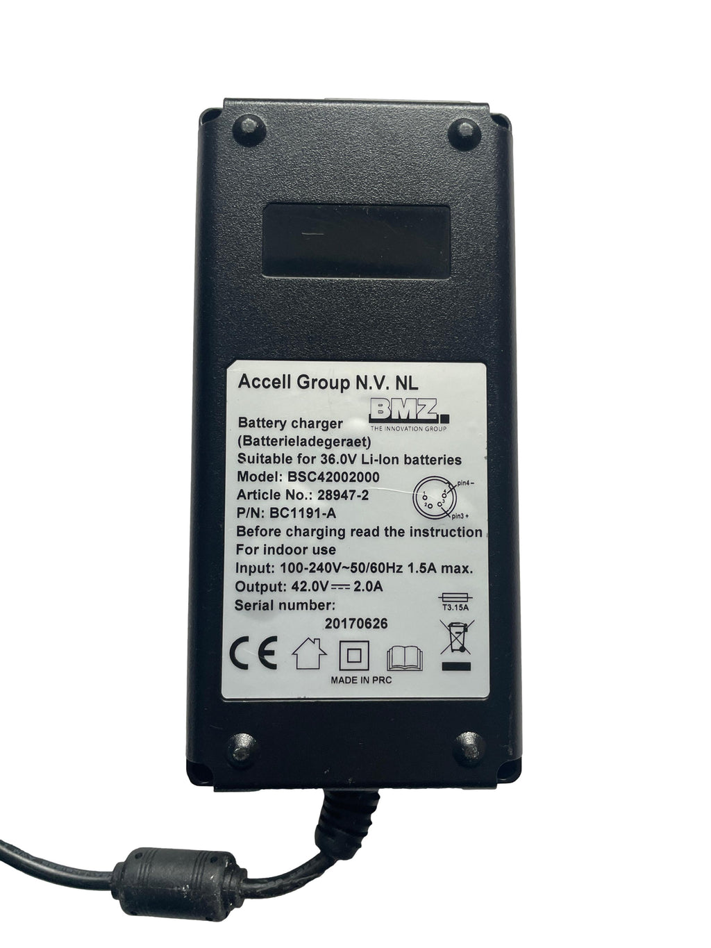 Ladegerät BMZ BSC42002000 - XLR 4-polig - gebraucht