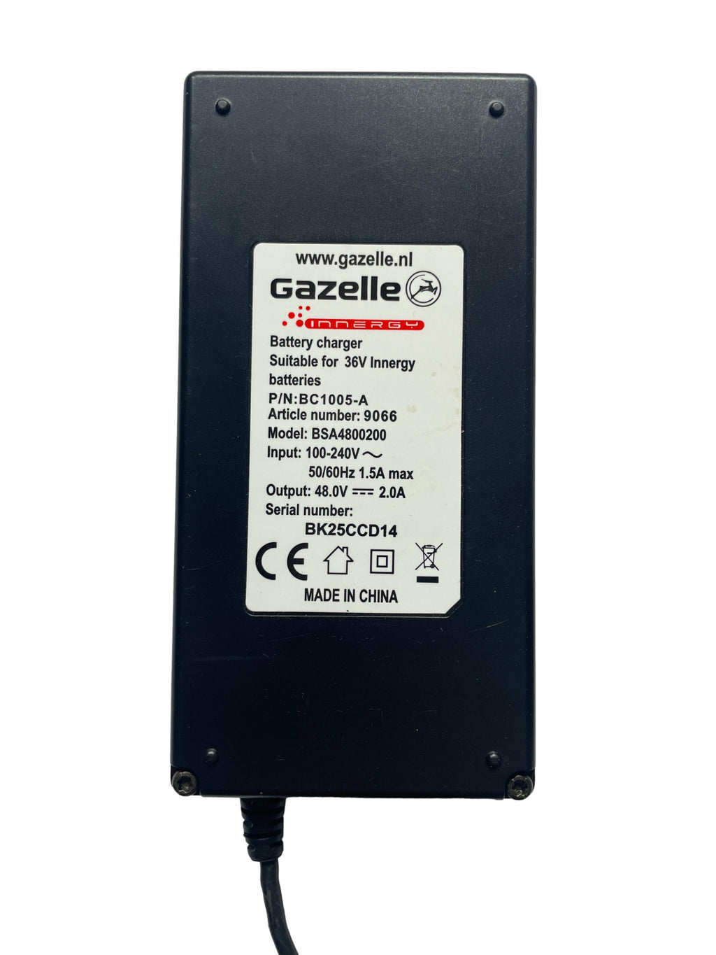 Ladegerät Gazelle E-Bike BSA4800200 - gebraucht