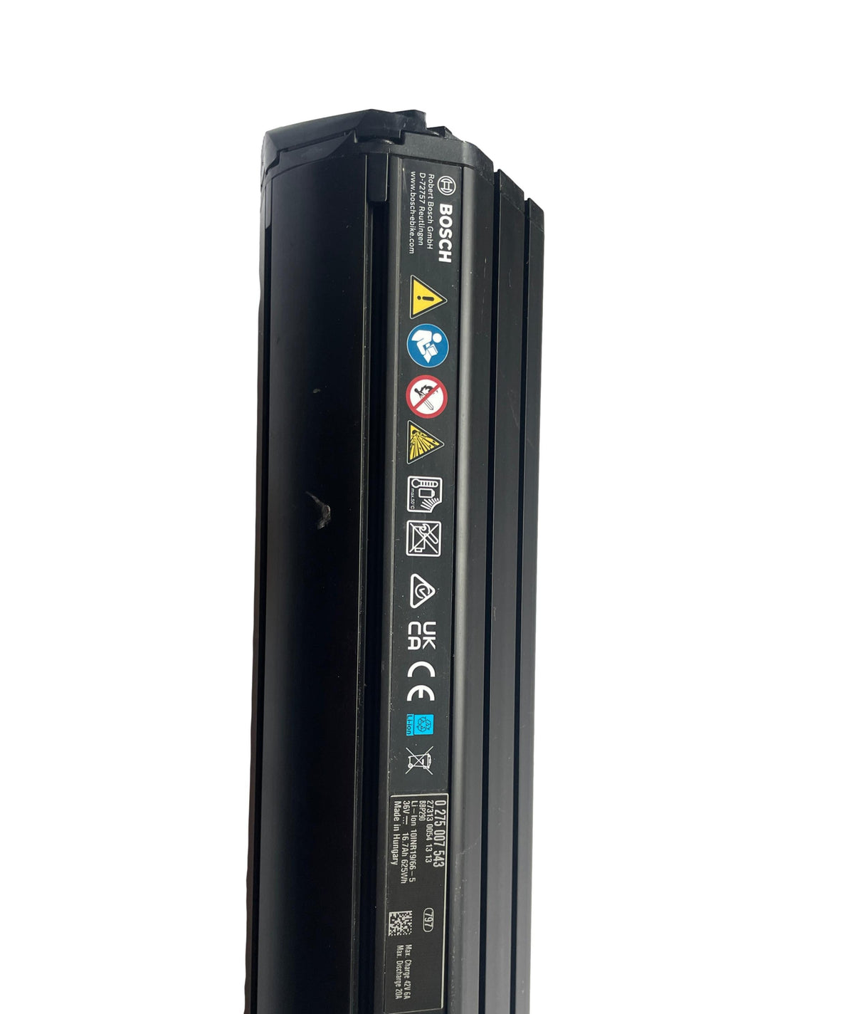 Bosch Powertube 625 - Energieinhalt (aktuell): 97% -  horizontal - gebraucht