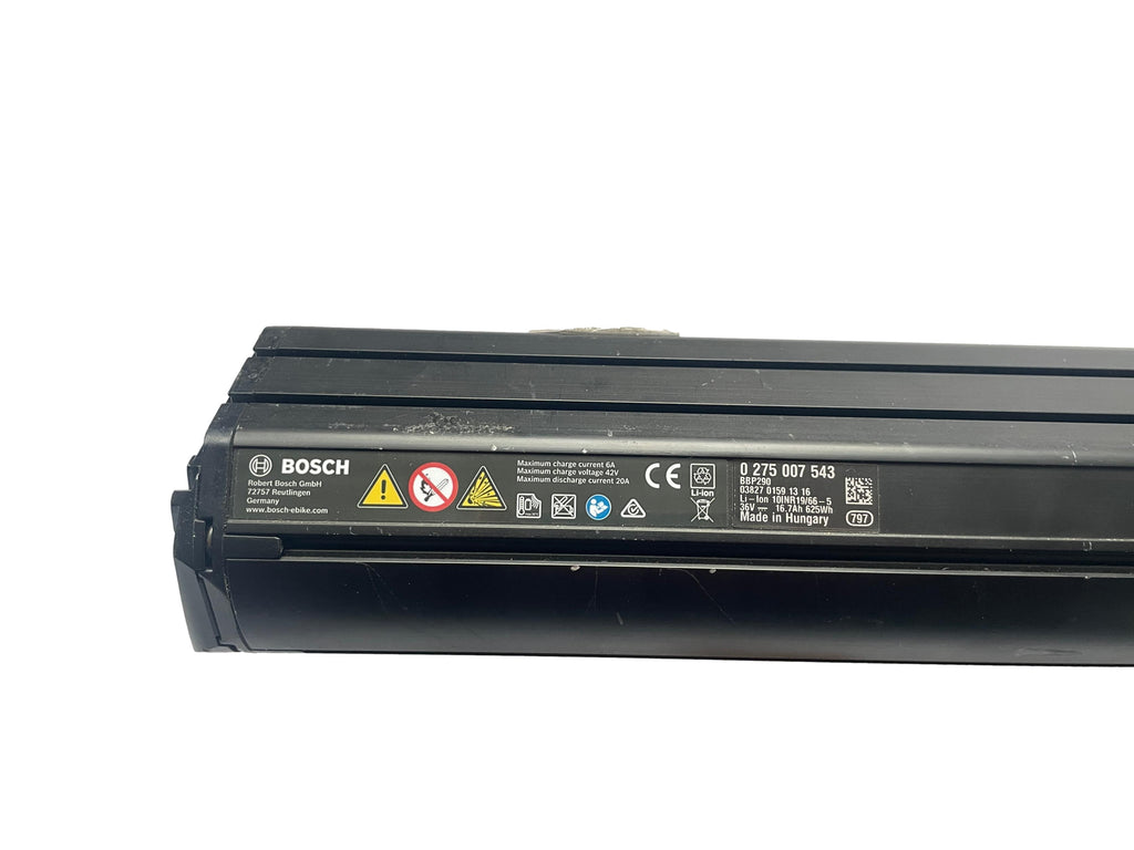 Bosch Powertube 625 - Energieinhalt (aktuell): 95% -  horizontal - gebraucht