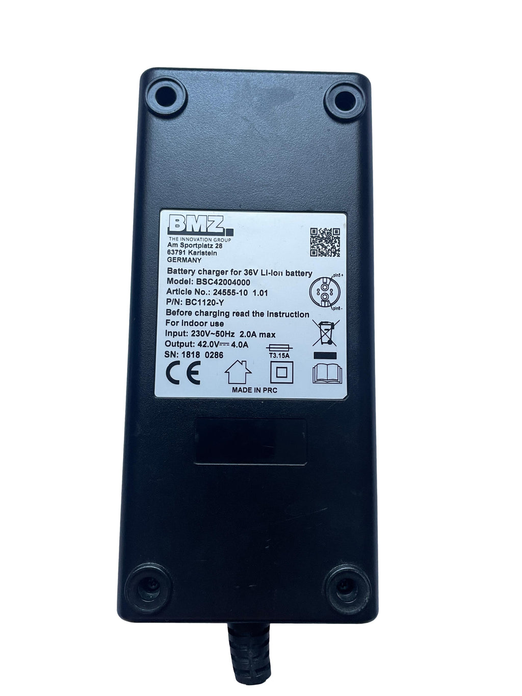 Ladegerät BMZ BSC42004000 - 90° Magnetstecker - gebraucht