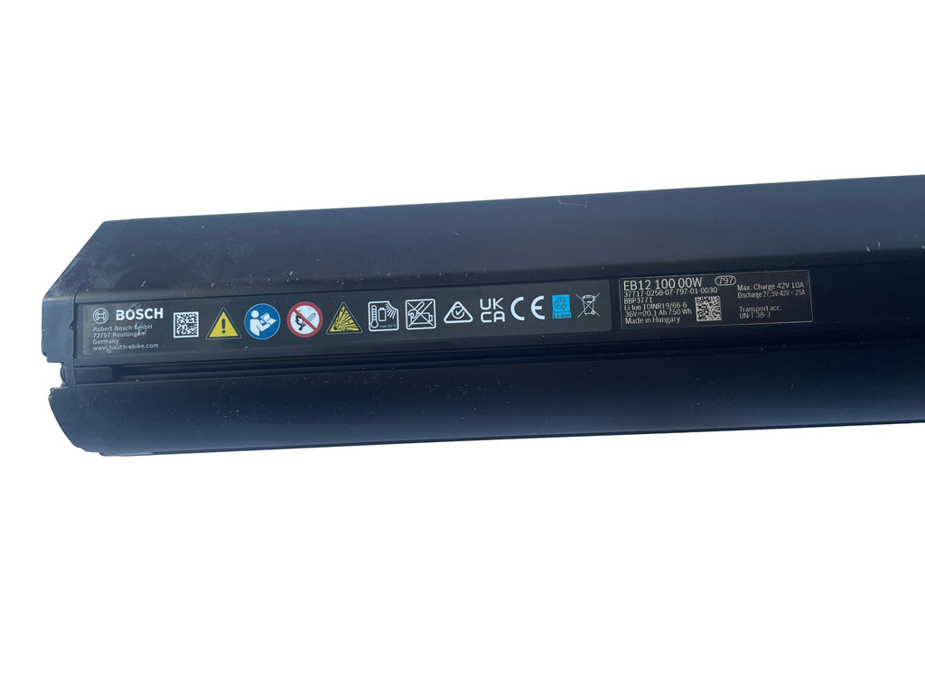 Bosch Powertube 750 - SMART SYSTEM - Energieinhalt (aktuell):  95% -  vertikal - gebraucht