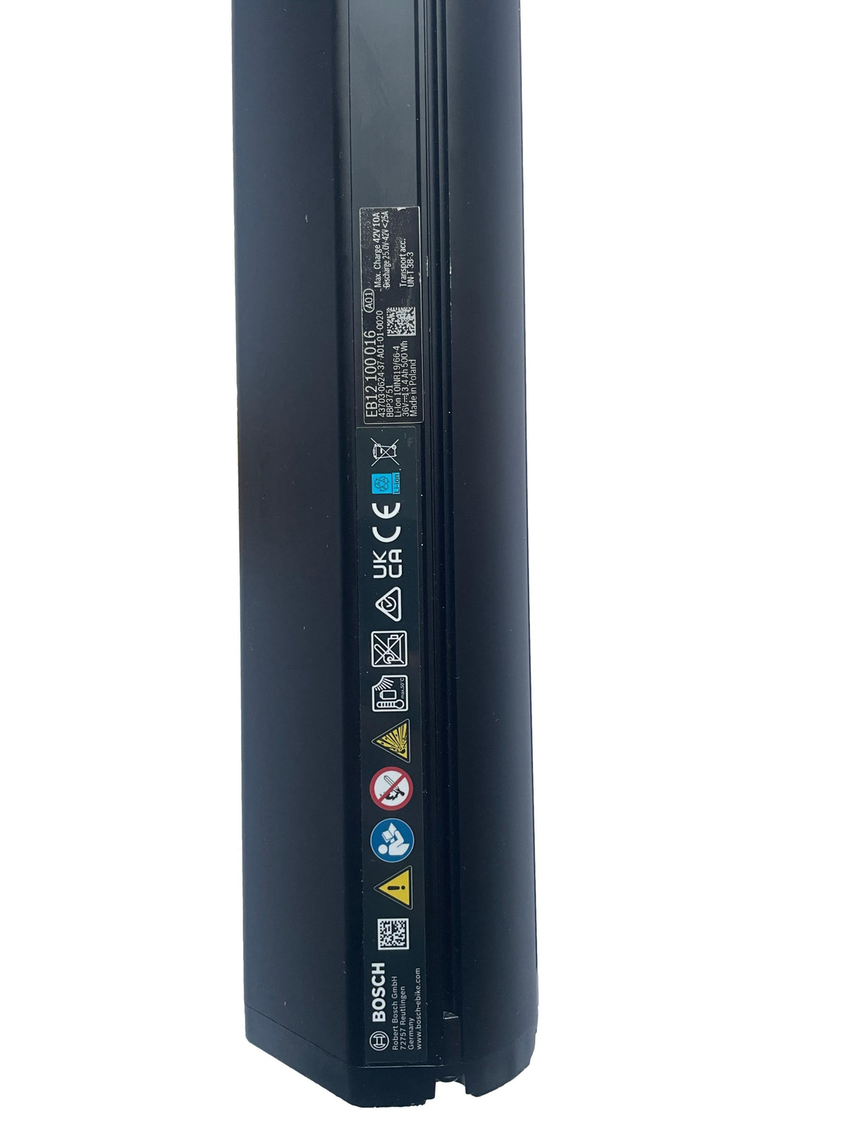 Bosch Powertube 500 - SMART SYSTEM - Energieinhalt (aktuell):  92% -  vertikal - gebraucht