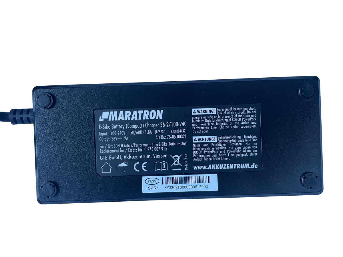 Ladegerät Marathon 2A - kompatibel zu Bosch Active/Performance Line - gebraucht