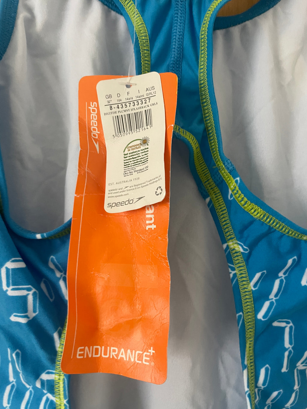 Speedo Mädchen Badeanzug Größe 164 - NEU