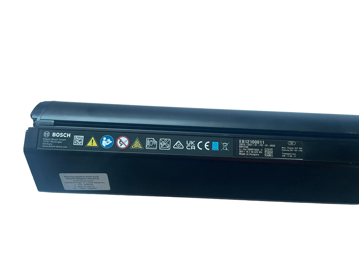 Bosch PowerTube 625 – SMART SYSTEM - Energieinhalt (aktuell):  94% -  horizontal - gebraucht