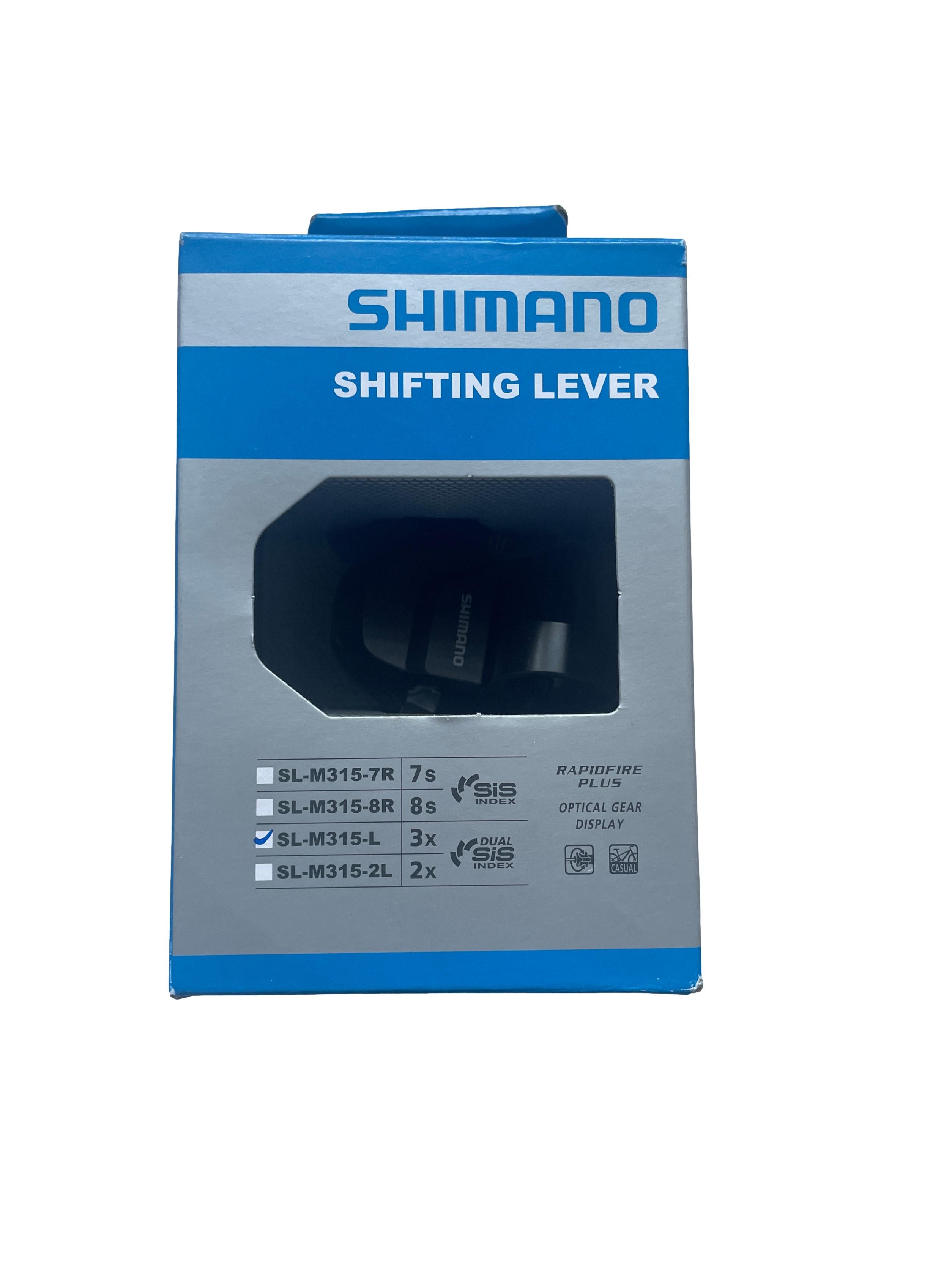 Shimano SL-M315 Schalthebel - Schwarz, 3-fach, Links RAPIDFIRE - NEU