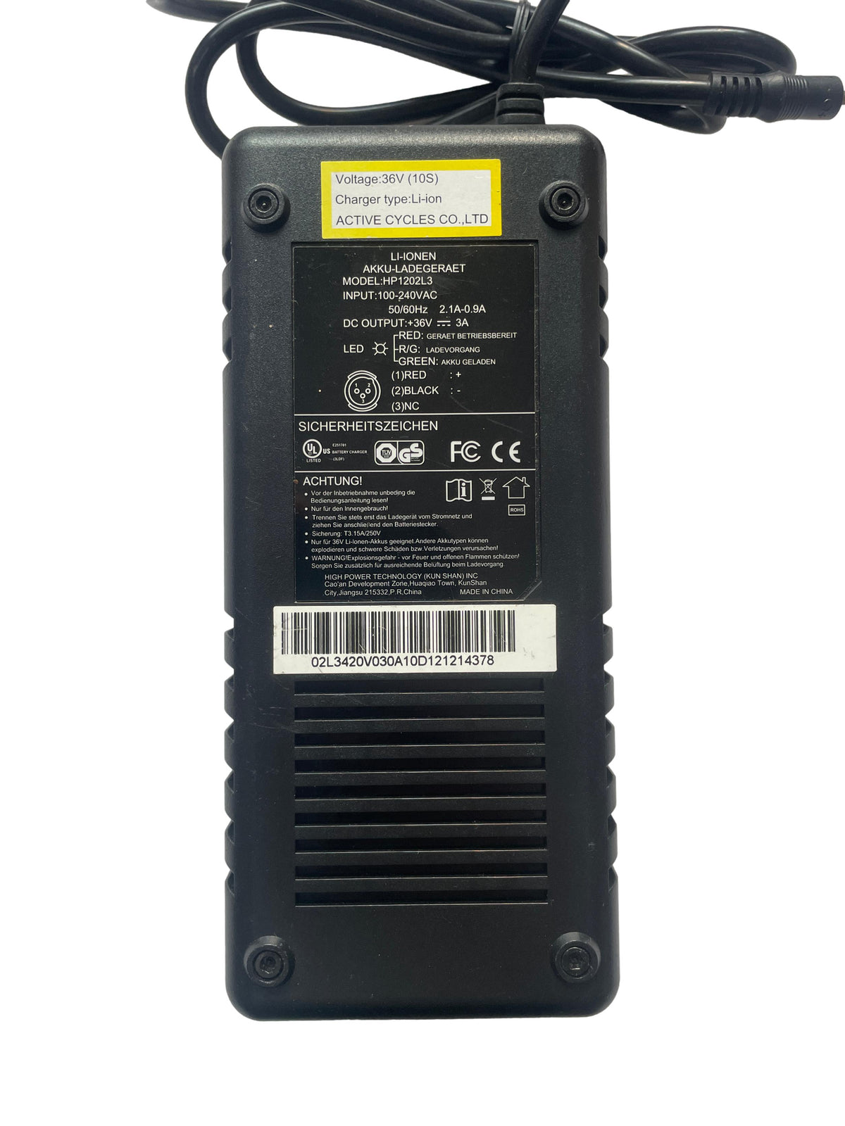 Ladegerät Li-Ionen HP1202L3 Rundstecker-Anschluss - u.A. für Prophete - gebraucht