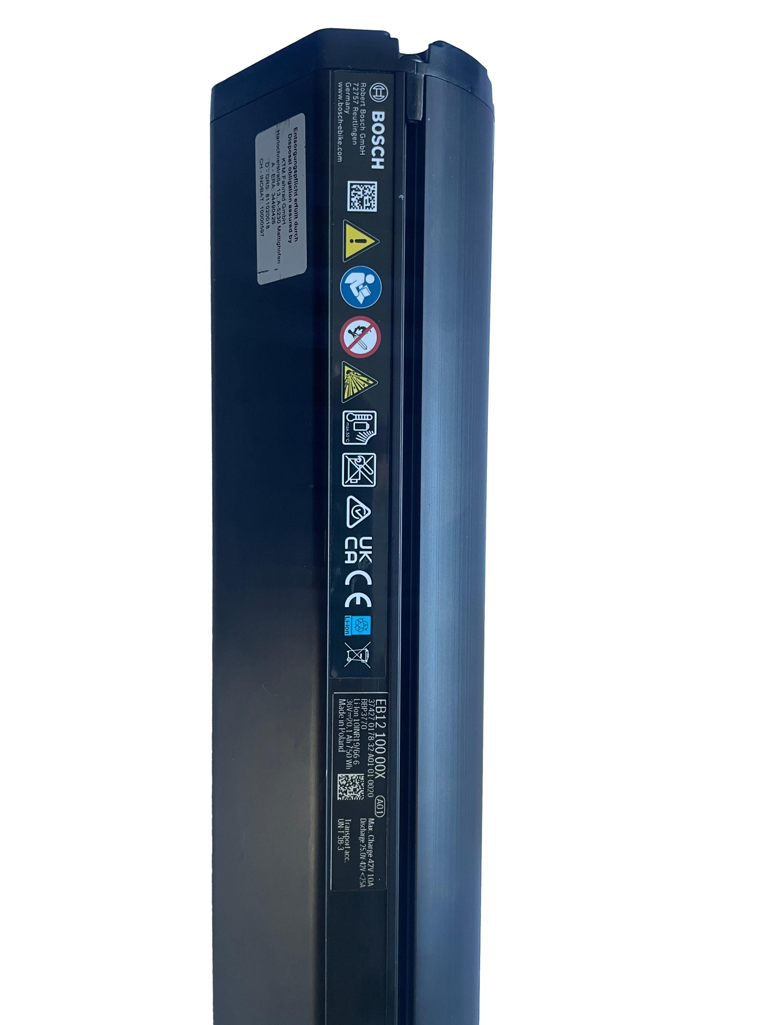 Bosch Powertube 750 - SMART SYSTEM - Energieinhalt (aktuell): 95% -  horizontal