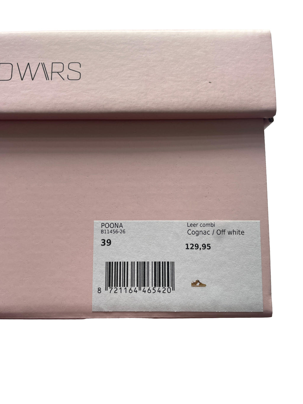 DWRS POONA Damen Sneaker Größe 39, Cognac / Off White - NEU