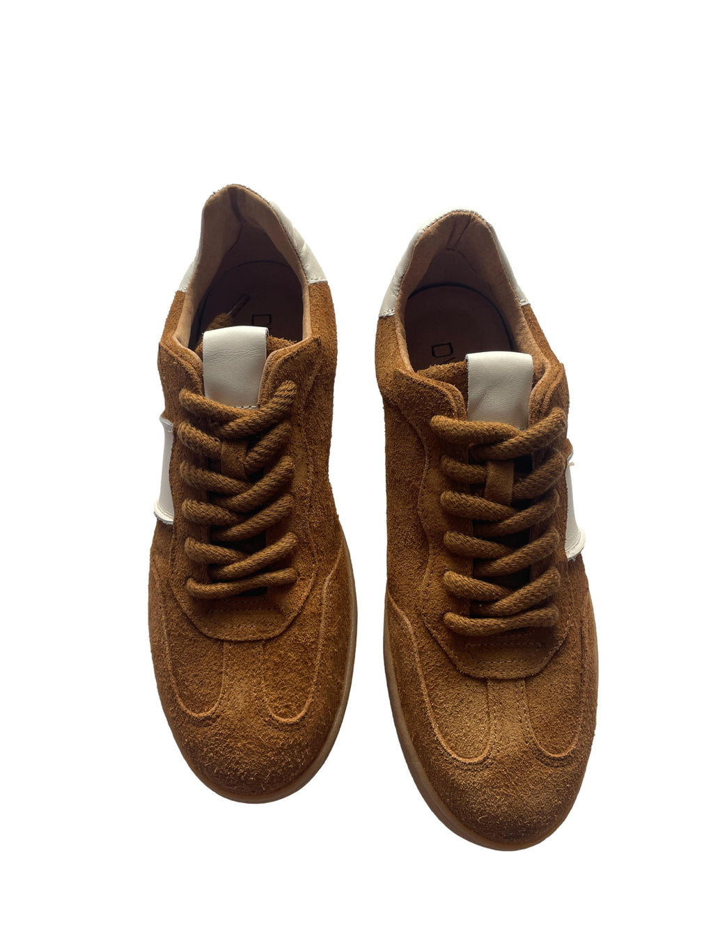 DWRS POONA Damen Sneaker Größe 39, Cognac / Off White - NEU