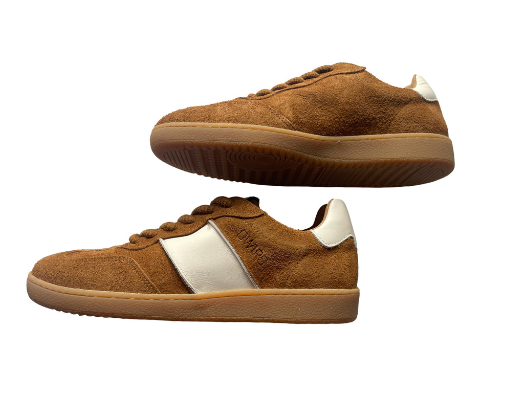 DWRS POONA Damen Sneaker Größe 39, Cognac / Off White - NEU