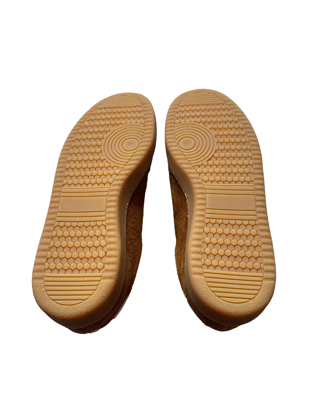 DWRS POONA Damen Sneaker Größe 39, Cognac / Off White - NEU