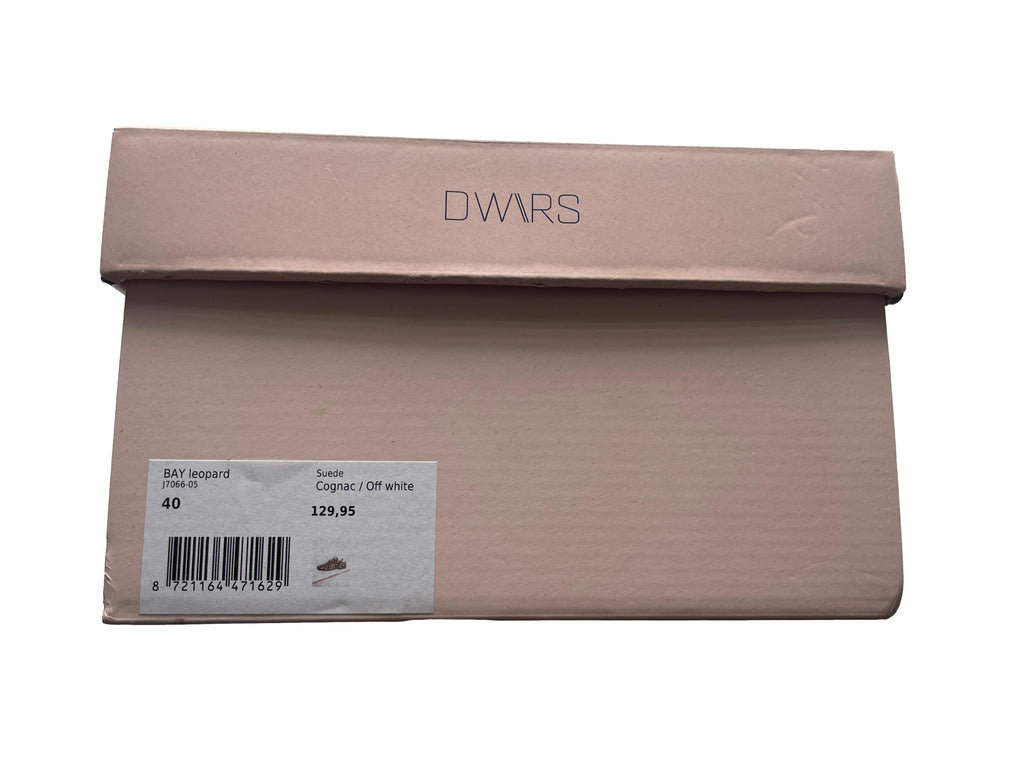 DWRS BAY Leopard Damen Sneaker Größe 40, Cognac / Off White - NEU