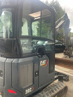 Mini-Ketten-Bagger, CAT 302-05A CR + Tiefenlöffel 755 Std - gebraucht
