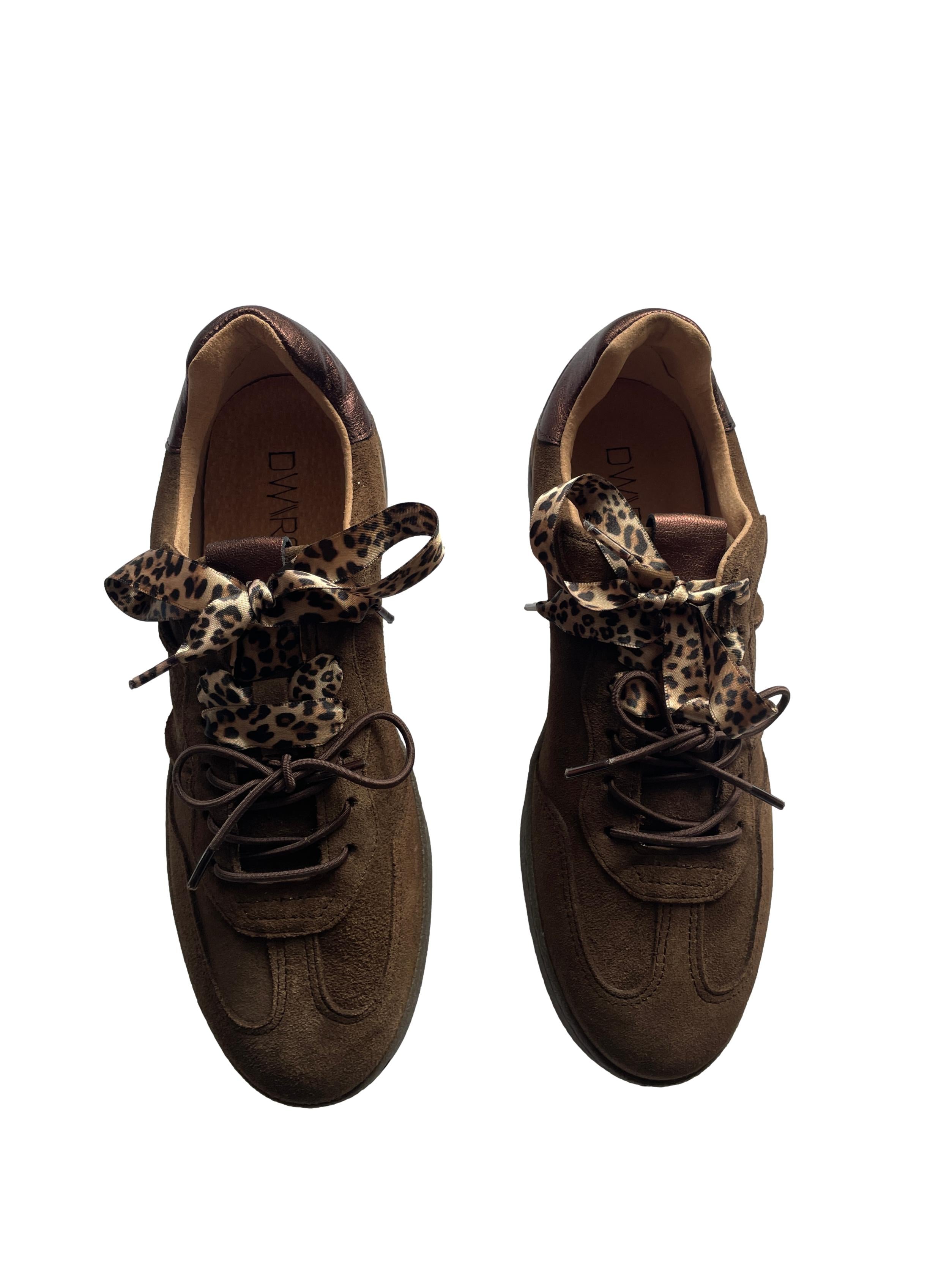 DWRS POONA Damen Sneaker Größe 39 / 40, Dark Brown - NEU