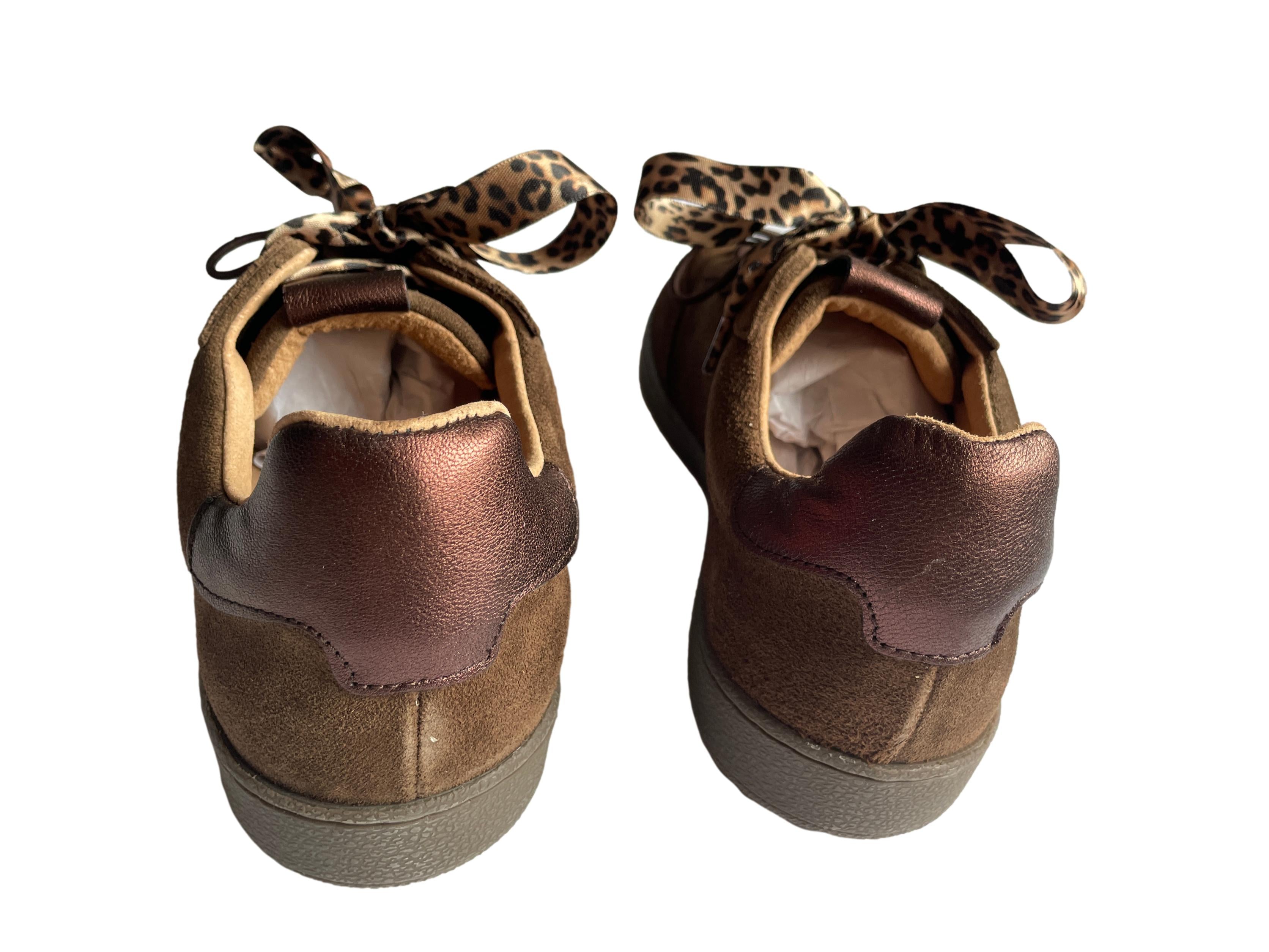 DWRS POONA Damen Sneaker Größe 39 / 40, Dark Brown - NEU