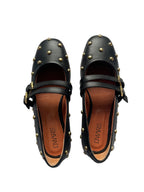 DWRS Valetta Studs Damen Schuhe Größe 39 / 40, schwarz - NEU