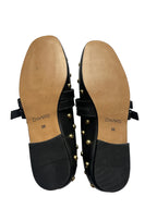 DWRS Valetta Studs Damen Schuhe Größe 39 / 40, schwarz - NEU