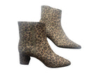DWRS LUGANO Leopard - Stiefeletten Damen Größe 39 / 40, Cognac  - NEU