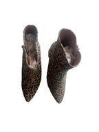 DWRS LUGANO Leopard - Stiefeletten Damen Größe 39 / 40, Cognac  - NEU