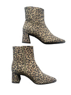 DWRS LUGANO Leopard - Stiefeletten Damen Größe 39 / 40, Cognac  - NEU