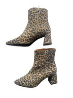 DWRS LUGANO Leopard - Stiefeletten Damen Größe 39 / 40, Cognac  - NEU