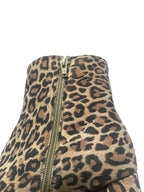 DWRS LUGANO Leopard - Stiefeletten Damen Größe 39 / 40, Cognac  - NEU