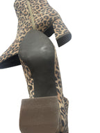 DWRS LUGANO Leopard - Stiefeletten Damen Größe 39 / 40, Cognac  - NEU