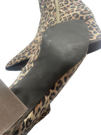 DWRS LUGANO Leopard - Stiefeletten Damen Größe 39 / 40, Cognac  - NEU