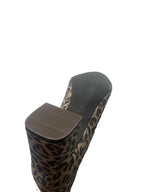 DWRS LUGANO Leopard - Stiefeletten Damen Größe 39 / 40, Cognac  - NEU