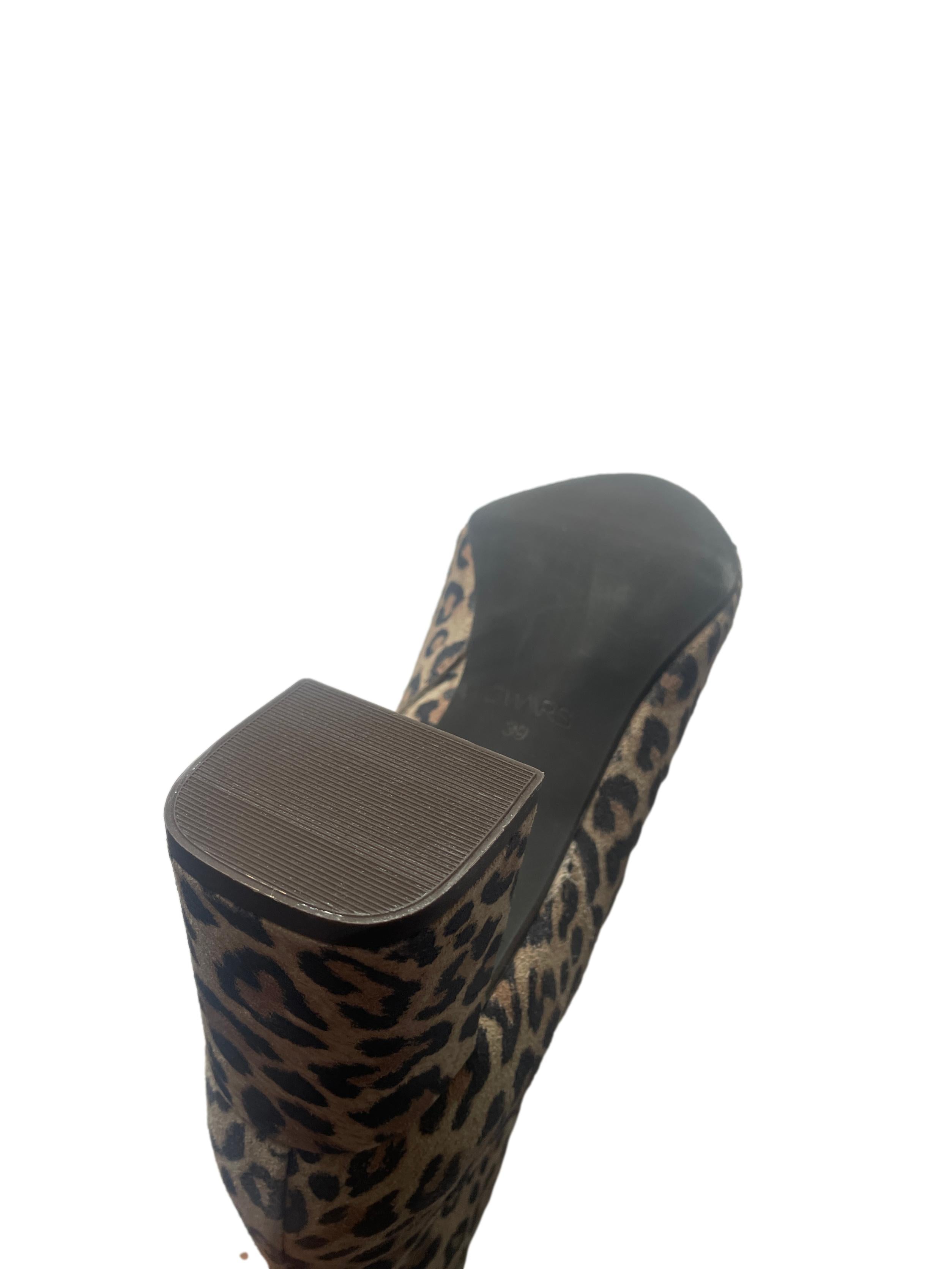 DWRS LUGANO Leopard - Stiefeletten Damen Größe 39 / 40, Cognac  - NEU