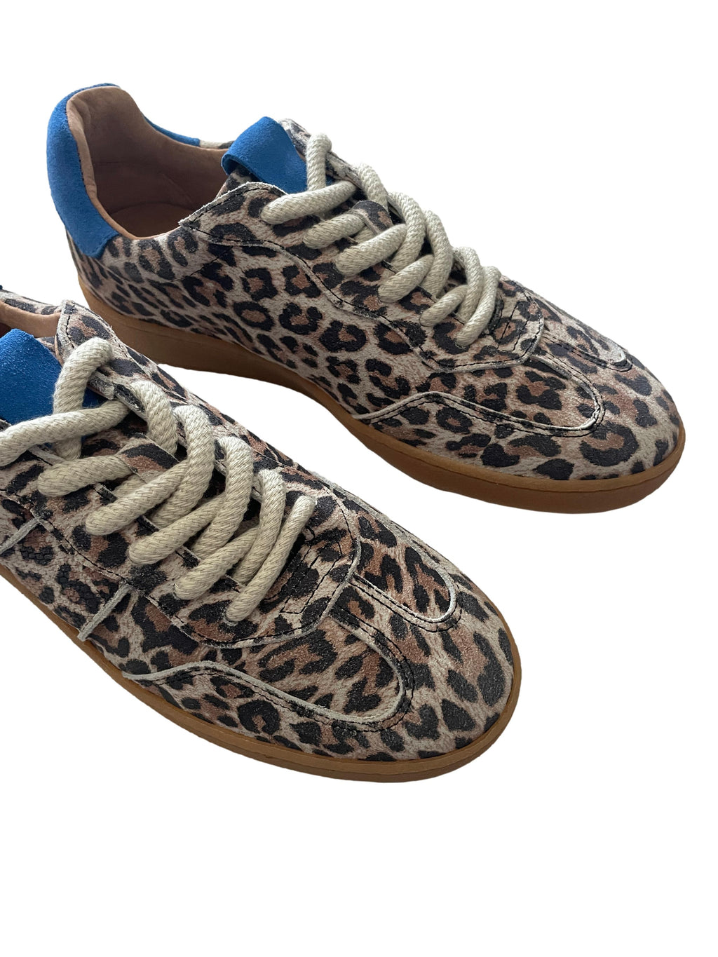 DWRS POONA Leopard Damen Schuhe Größe 39, Sand/Kobalt - NEU