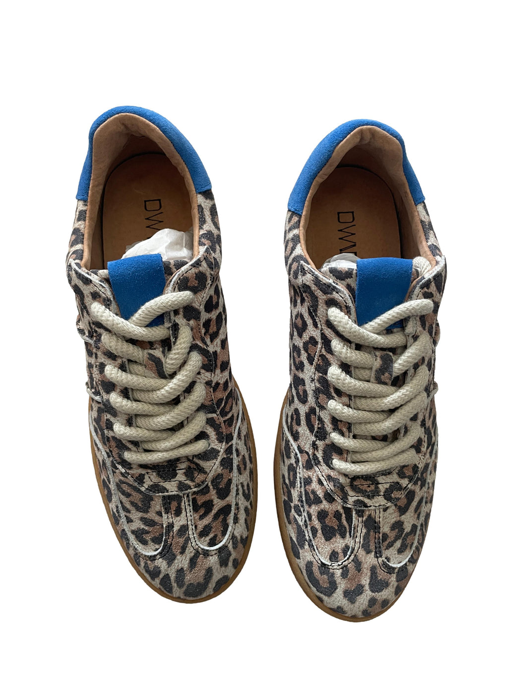 DWRS POONA Leopard Damen Schuhe Größe 39, Sand/Kobalt - NEU
