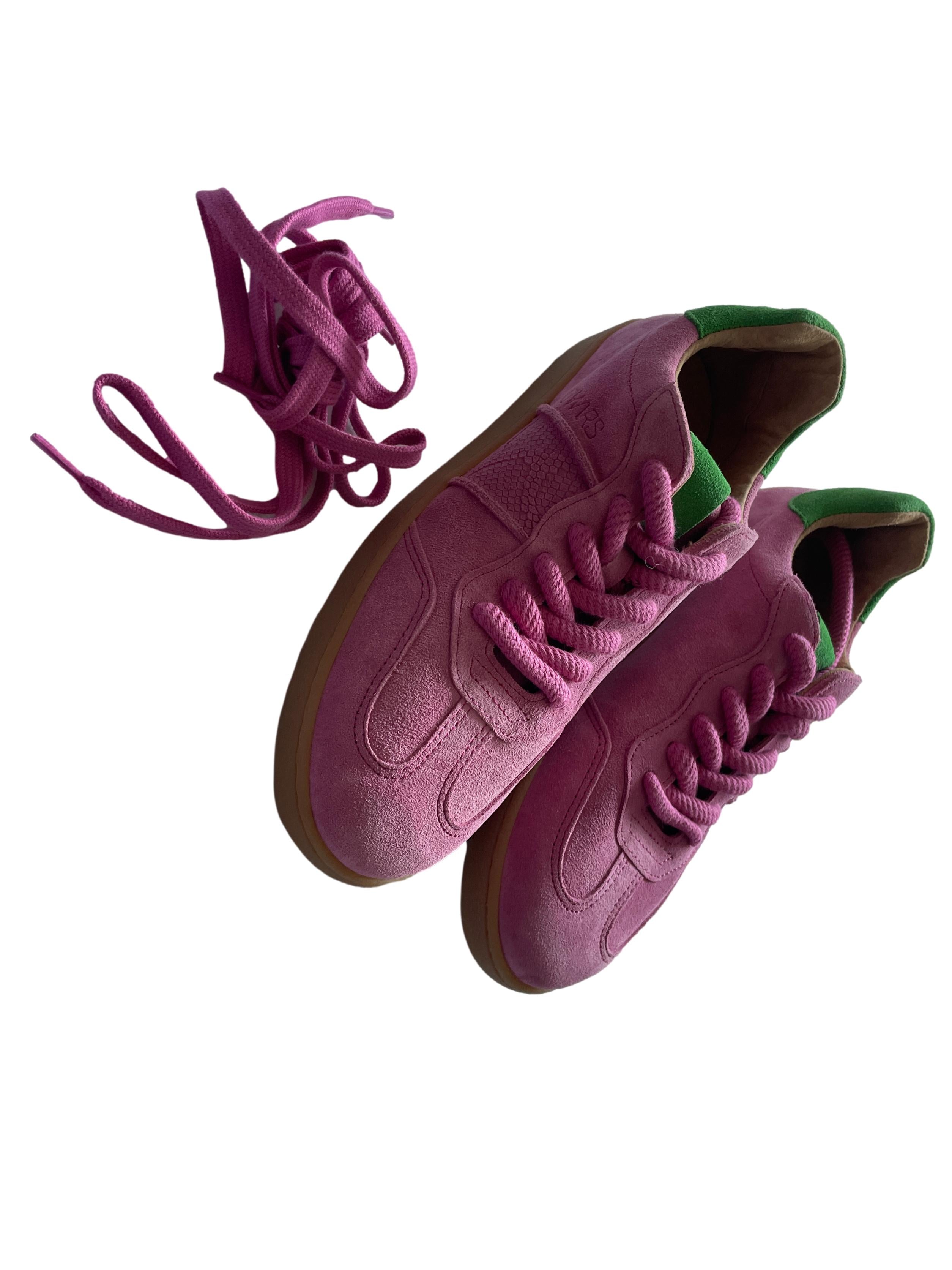 DWRS POONA Damen Schuhe Größe 39, Pink/Green - NEU