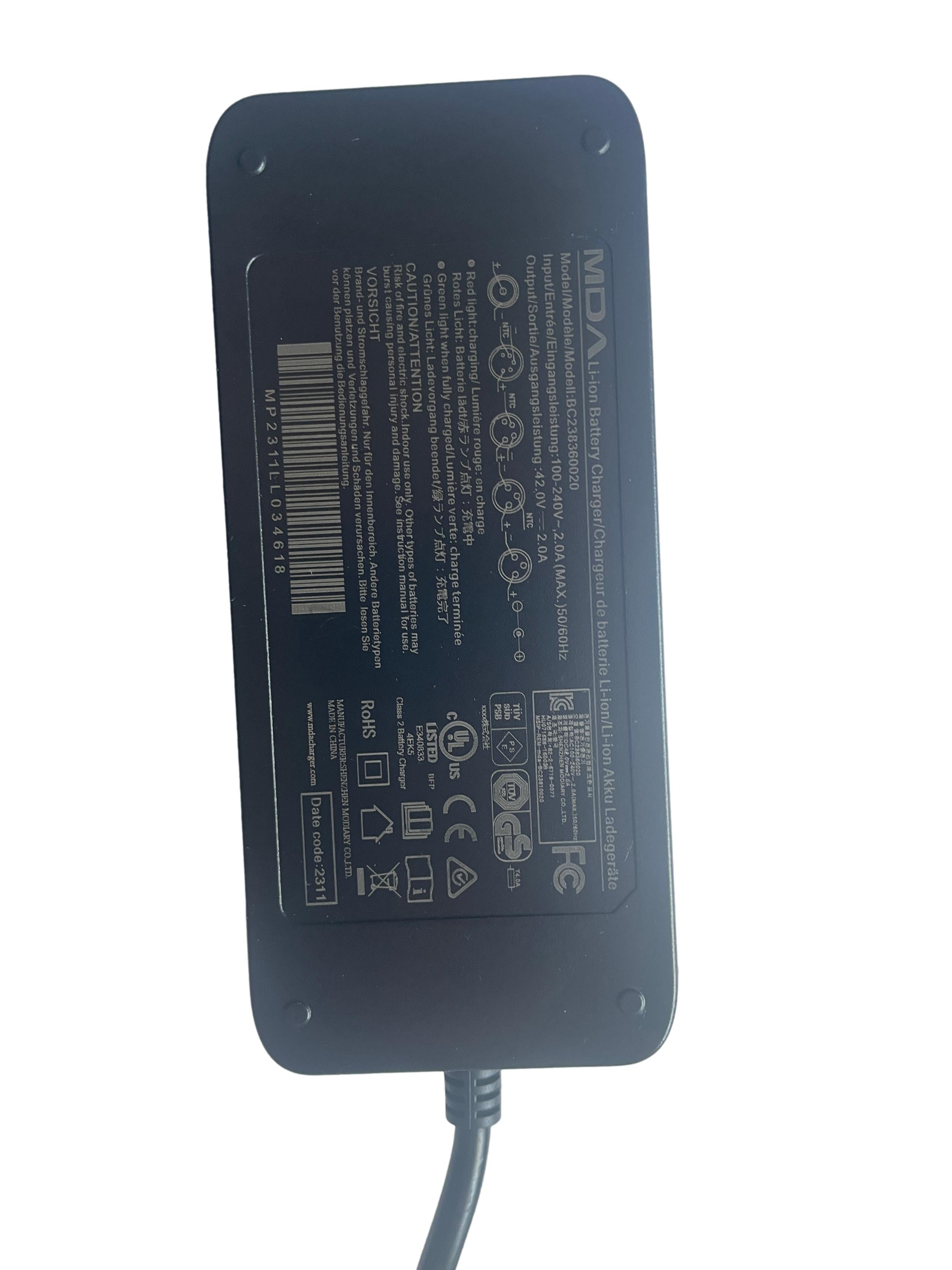 MDA Ladegerät BC238360020 – LEKKER E-Bikes