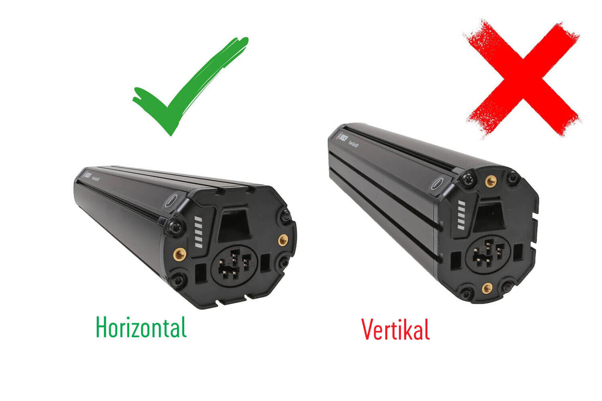 Bosch Powertube 625 - Energieinhalt (aktuell): 97% -  horizontal - gebraucht
