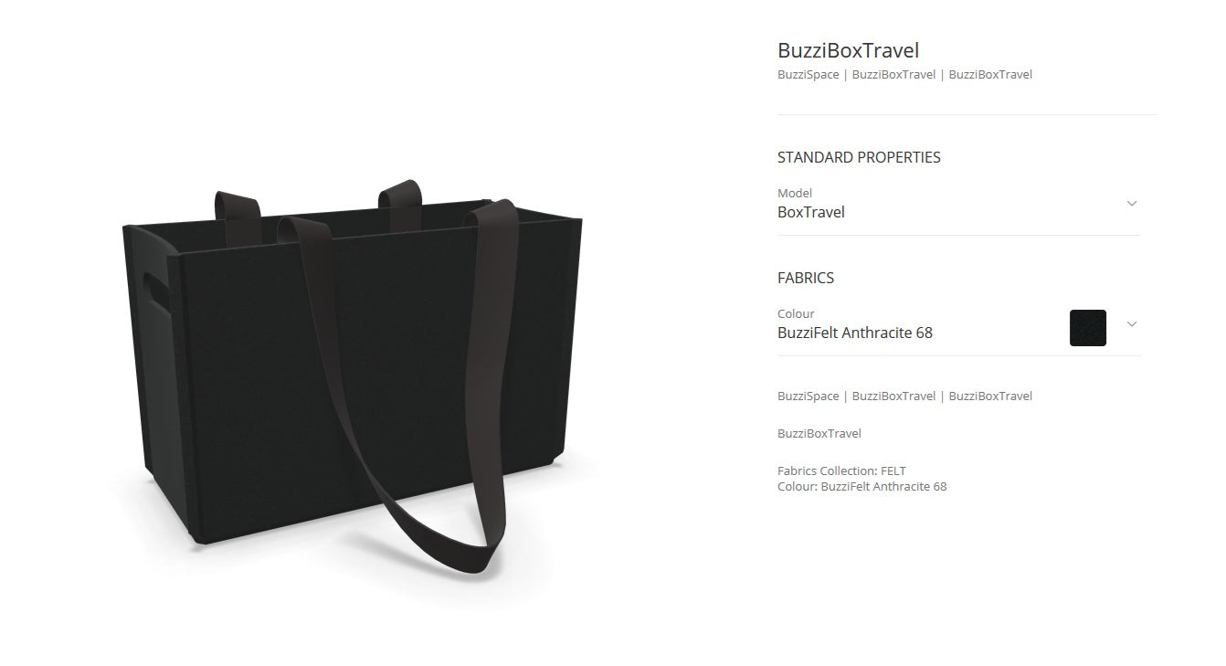 Buzzi Box Travel Buzzi Space Tasche - schwarz - UVP 299 € - hochwertig!